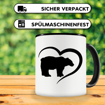 Tasse mit dem Motiv Herz mit Br - Ansicht 4