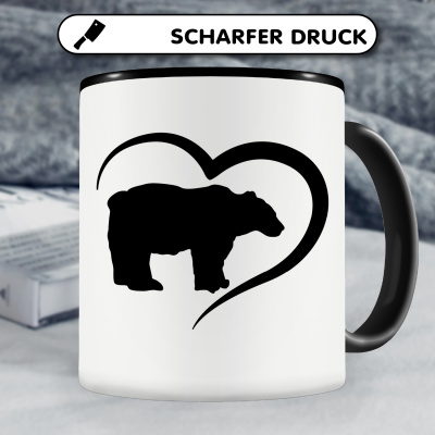 Tasse mit dem Motiv Herz mit Br - Ansicht 5