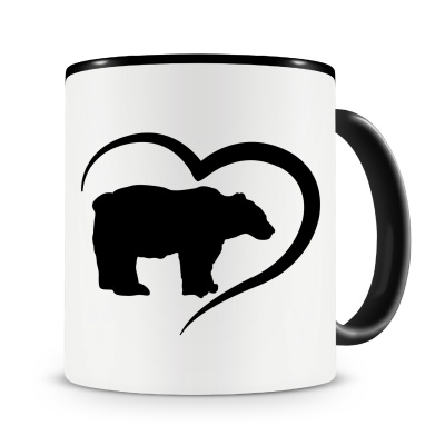Tasse mit dem Motiv Herz mit Br