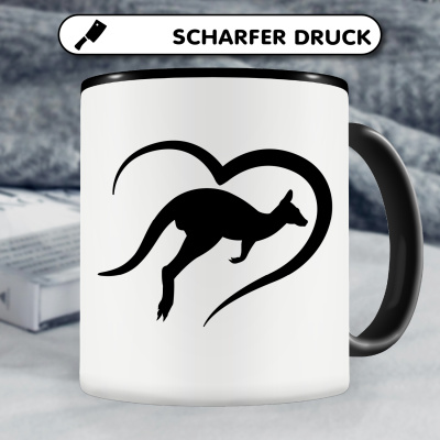 Tasse mit dem Motiv Herz mit K�nguru - Ansicht 5