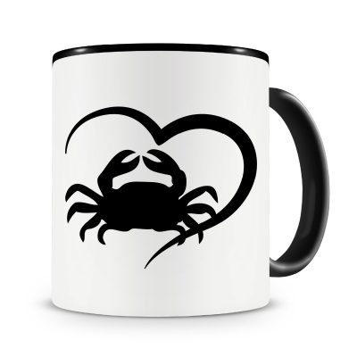 Tasse mit dem Motiv Herz mit Schferhund