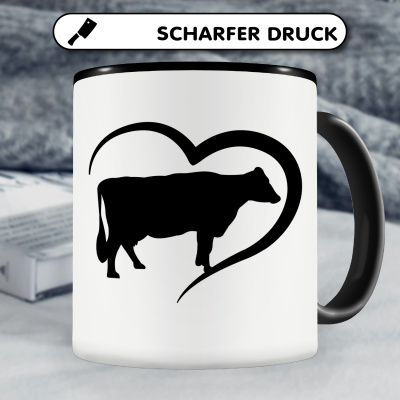 Tasse mit dem Motiv Herz mit Kuh - Ansicht 5
