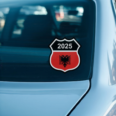 Albanien Wappen mit Jahreszahl Autoaufkleber - Ansicht 2