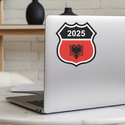 Albanien Wappen mit Jahreszahl Autoaufkleber - Ansicht 5