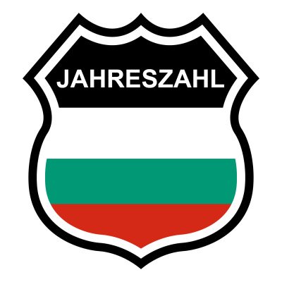 Bulgarien Wappen mit Jahreszahl Autoaufkleber