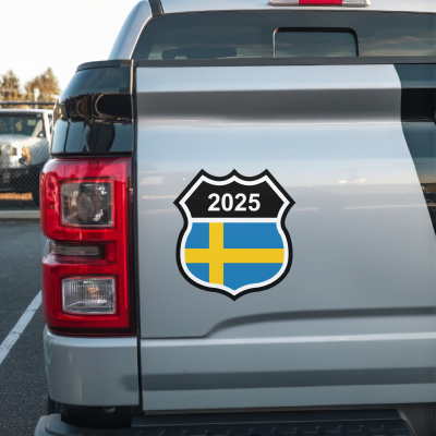 Schweden Wappen mit Jahreszahl Autoaufkleber - Ansicht 3