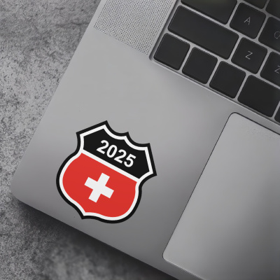 Schweiz Wappen mit Jahreszahl Autoaufkleber - Ansicht 7