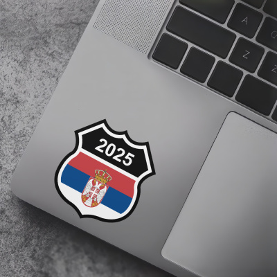 Serbien Wappen mit Jahreszahl Autoaufkleber - Ansicht 7
