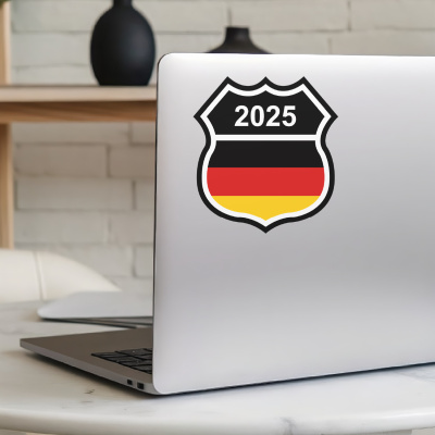 Deutschland Wappen mit Jahreszahl Autoaufkleber - Ansicht 5