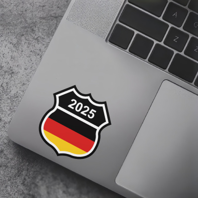 Deutschland Wappen mit Jahreszahl Autoaufkleber - Ansicht 7