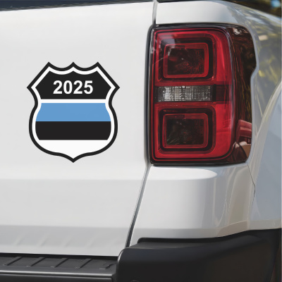 Estland Wappen mit Jahreszahl Autoaufkleber - Ansicht 3