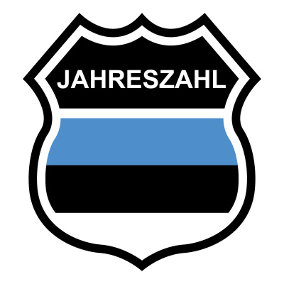 Estland Wappen mit Jahreszahl Autoaufkleber