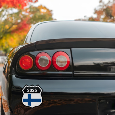 Finnland Wappen mit Jahreszahl Autoaufkleber - Ansicht 2