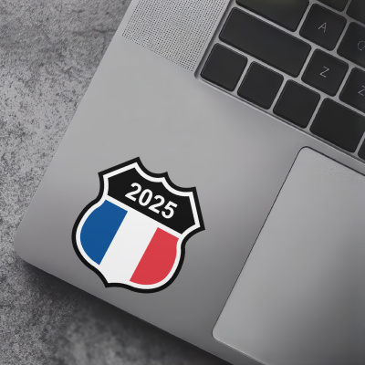 Frankreich Wappen mit Jahreszahl Autoaufkleber - Ansicht 7