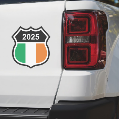 Irland Wappen mit Jahreszahl Autoaufkleber - Ansicht 3
