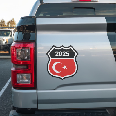 Trkei Wappen mit Jahreszahl Autoaufkleber - Ansicht 3