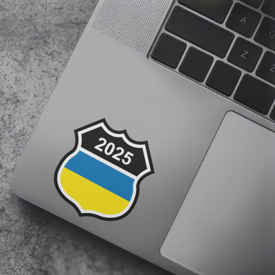 Ukraine Wappen mit Jahreszahl Autoaufkleber - Ansicht 7