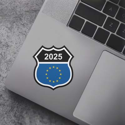 Europa Wappen mit Jahreszahl Autoaufkleber - Ansicht 7