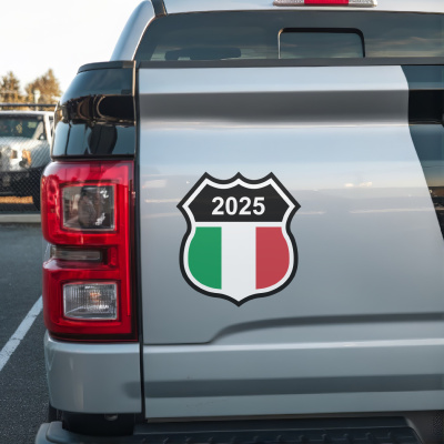 Italien Wappen mit Jahreszahl Autoaufkleber - Ansicht 3