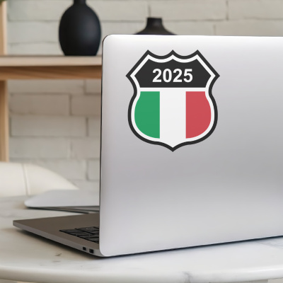 Italien Wappen mit Jahreszahl Autoaufkleber - Ansicht 5