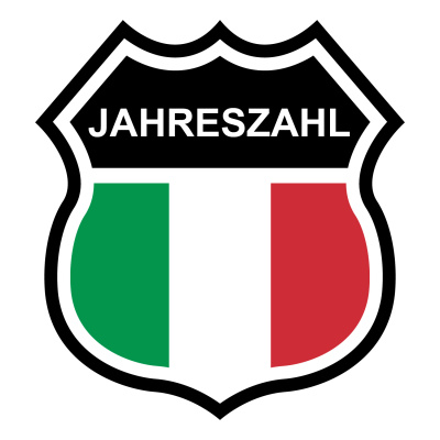 Italien Wappen mit Jahreszahl Autoaufkleber
