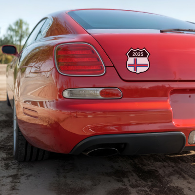 Faroe Islands Wappen mit Jahreszahl Autoaufkleber - Ansicht 4