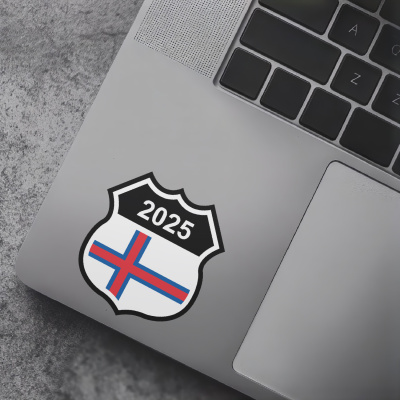 Faroe Islands Wappen mit Jahreszahl Autoaufkleber - Ansicht 7