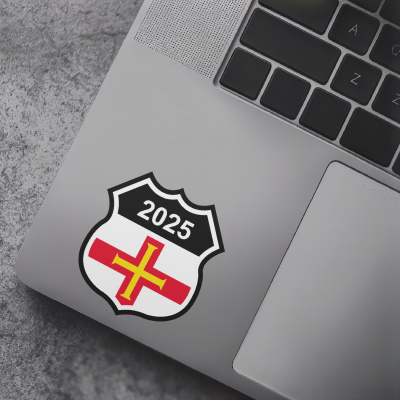 Guernsey Wappen mit Jahreszahl Autoaufkleber - Ansicht 7