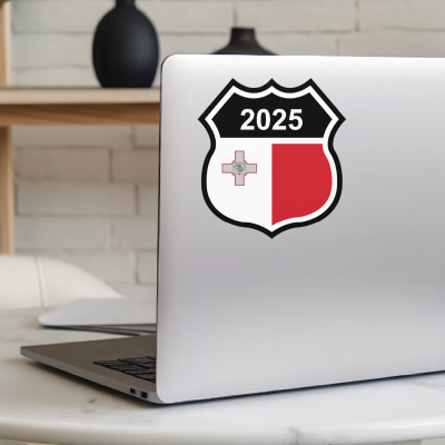 Malta Wappen mit Jahreszahl Autoaufkleber - Ansicht 5