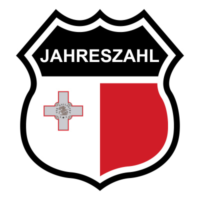 Malta Wappen mit Jahreszahl Autoaufkleber