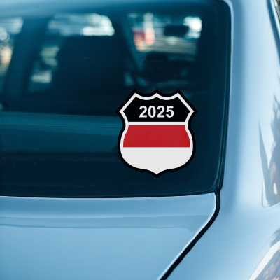 Monaco Wappen mit Jahreszahl Autoaufkleber - Ansicht 2