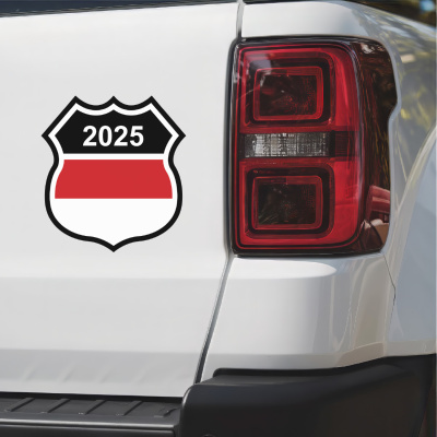Monaco Wappen mit Jahreszahl Autoaufkleber - Ansicht 3