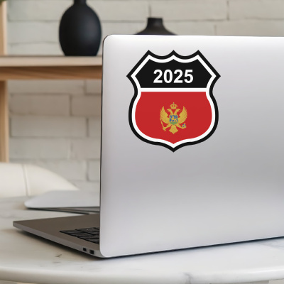 Montenegro Wappen mit Jahreszahl Autoaufkleber - Ansicht 5