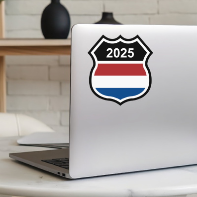 Niederlande Wappen mit Jahreszahl Autoaufkleber - Ansicht 5
