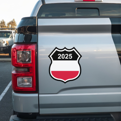 Polen Wappen mit Jahreszahl Autoaufkleber - Ansicht 3