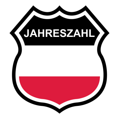 Polen Wappen mit Jahreszahl Autoaufkleber