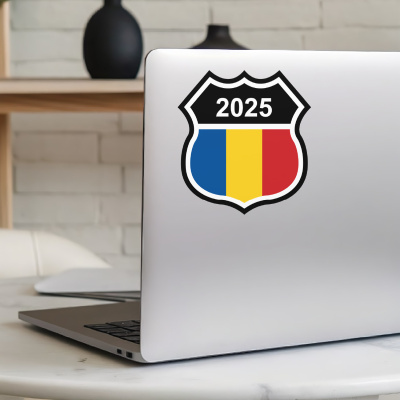 Rumänien Wappen mit Jahreszahl Autoaufkleber - Ansicht 5