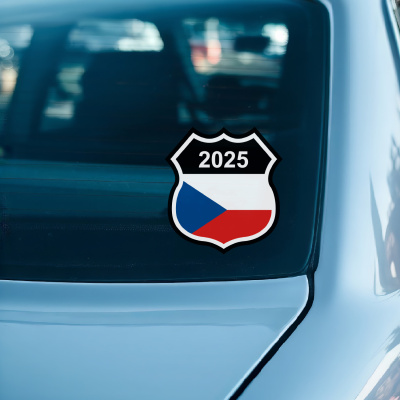 Tschechien Wappen mit Jahreszahl Autoaufkleber - Ansicht 2