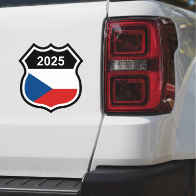 Tschechien Wappen mit Jahreszahl Autoaufkleber - Ansicht 3