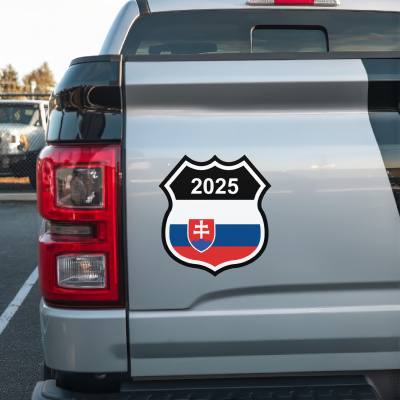 Slowakei Wappen mit Jahreszahl Autoaufkleber - Ansicht 3