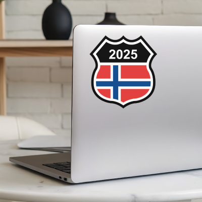 Norwegen Wappen mit Jahreszahl Autoaufkleber - Ansicht 5