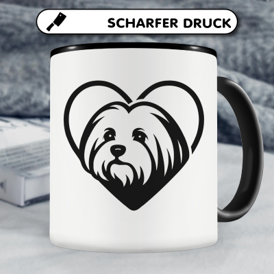 Tasse mit dem Motiv  Herz mit Malteser Kopf - Ansicht 5
