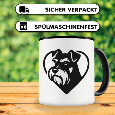 Tasse mit dem Motiv  Herz mit Chihuahua Kopf - Ansicht 4