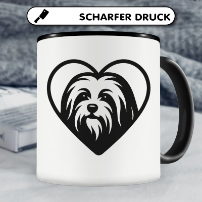 Tasse mit dem Motiv  Herz mit Havaneser Kopf - Ansicht 5