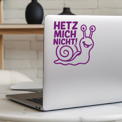 Schnecke Hetz mich nicht! Autoaufkleber - Ansicht 5