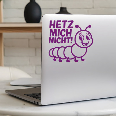 Raupe Hetz mich nicht! Autoaufkleber - Ansicht 5