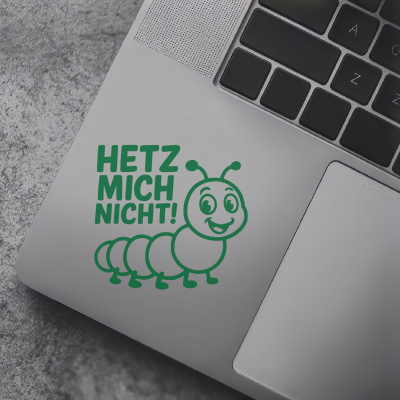 Raupe Hetz mich nicht! Autoaufkleber - Ansicht 7