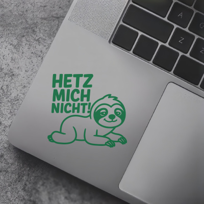 Faultier Hetz mich nicht! Autoaufkleber - Ansicht 7