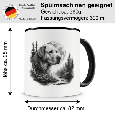 Tasse mit dem Motiv Labrador Retriever im Wald - Ansicht 2