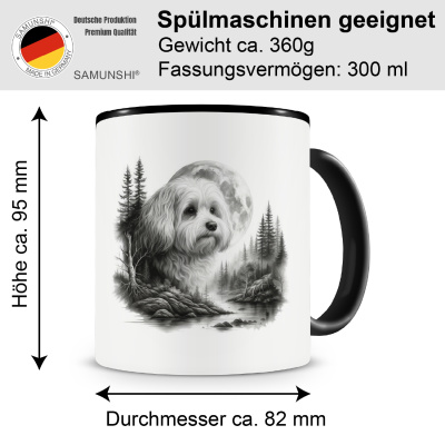 Tasse mit dem Motiv Havaneser im Wald - Ansicht 2